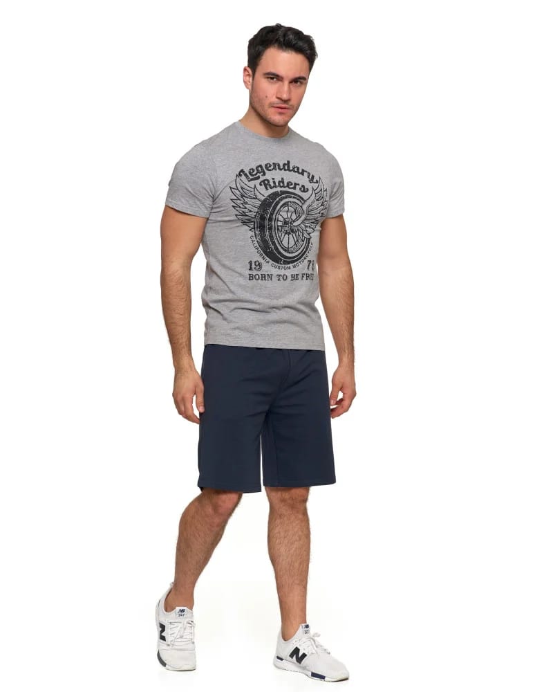 Koszulki i Tank Topy - Koszulka męska t-shirt Legendary Riders SZARY  - produkt moraj.pl 4