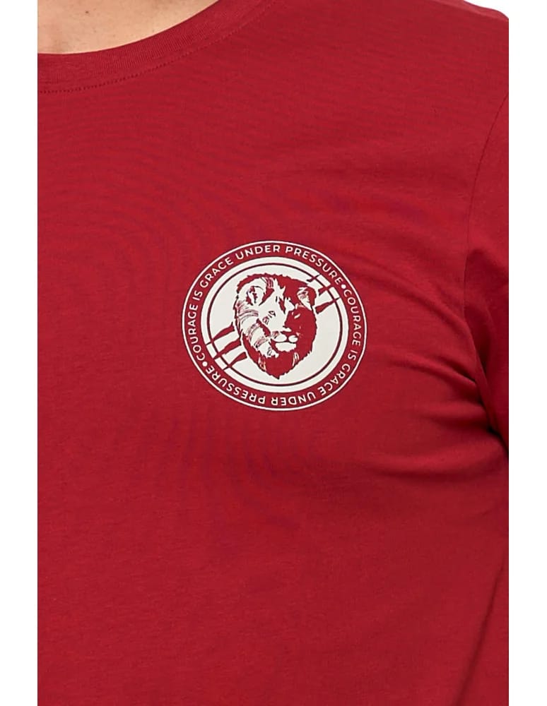 Koszulki i Tank Topy - Koszulka męska t-shirt bawełniany logo z napisem CZERWONY  - produkt moraj.pl 2