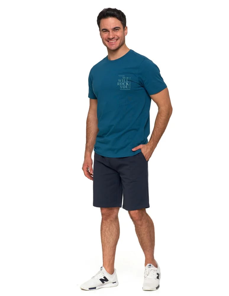 Koszulki i Tank Topy - Koszulka męska t-shirt 100% bawełna zielona We Will Rock You ZIELONY  - produkt moraj.pl 6