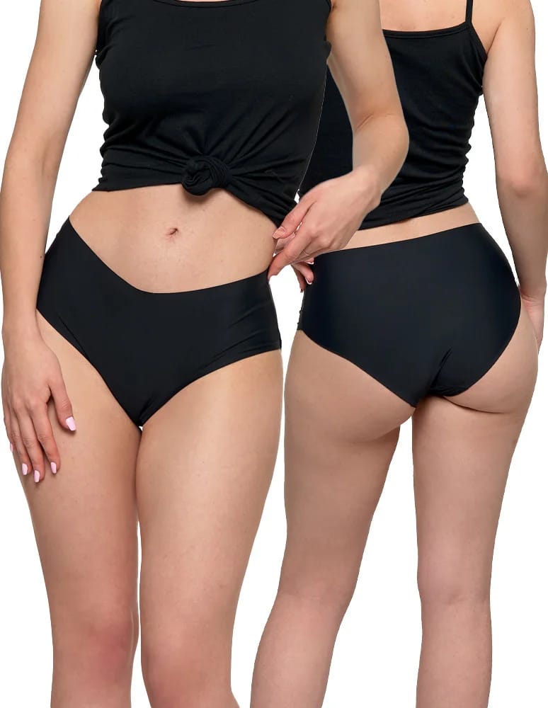 Majtki figi - Majtki damskie figi bikini laserowo cięte CZARNY - produkt moraj.pl 2