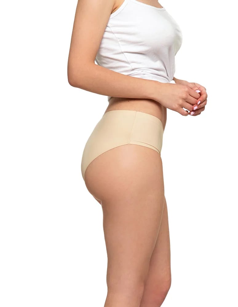 Majtki figi - Majtki damskie figi bikini laserowo cięte BEŻOWY  - produkt moraj.pl 3