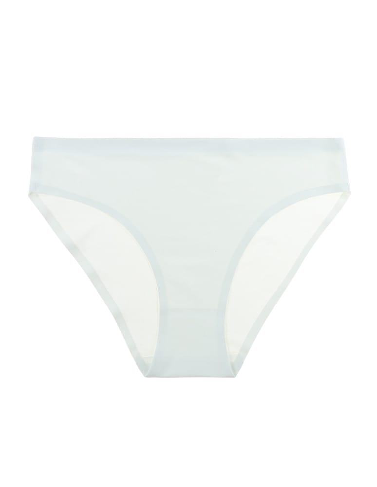 Majtki laserowo cięte bezszwowe figi mini bikini BIAŁY