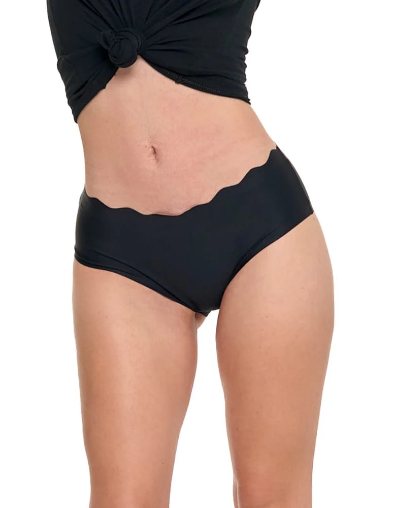 Majtki figi - Majtki damskie bezszwowe figi bikini CZARNY - produkt moraj.pl 5