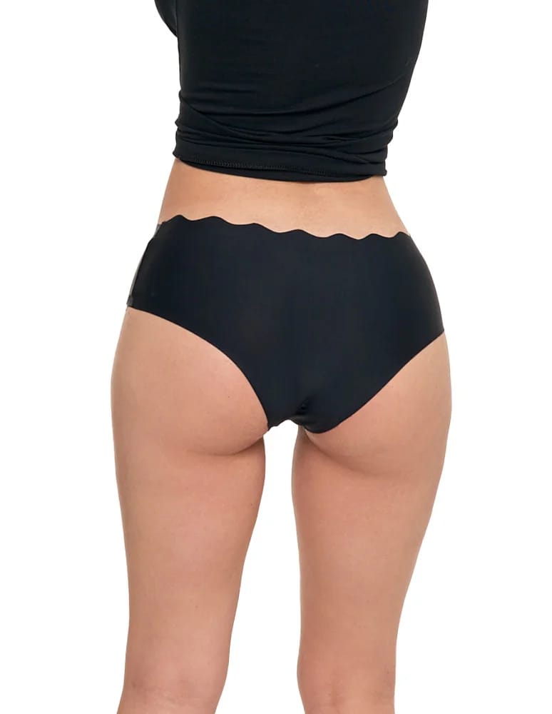 Majtki figi - Majtki damskie bezszwowe figi bikini CZARNY - produkt moraj.pl 6