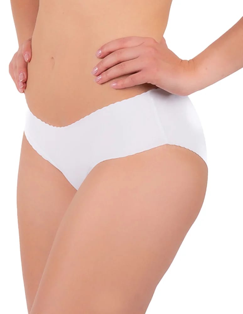 Majtki bezszwowe - Majtki figi damskie bikini laserowo cięte 3-pak WIELOKOLOROWY - produkt moraj.pl 4