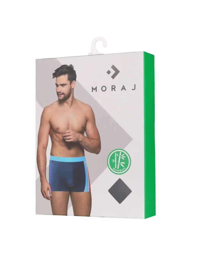 Bokserki dopasowane - Majtki męskie bokserki bambusowe dopasowane klasyczne 6-pak WIELOKOLOROWY  - produkt moraj.pl 5