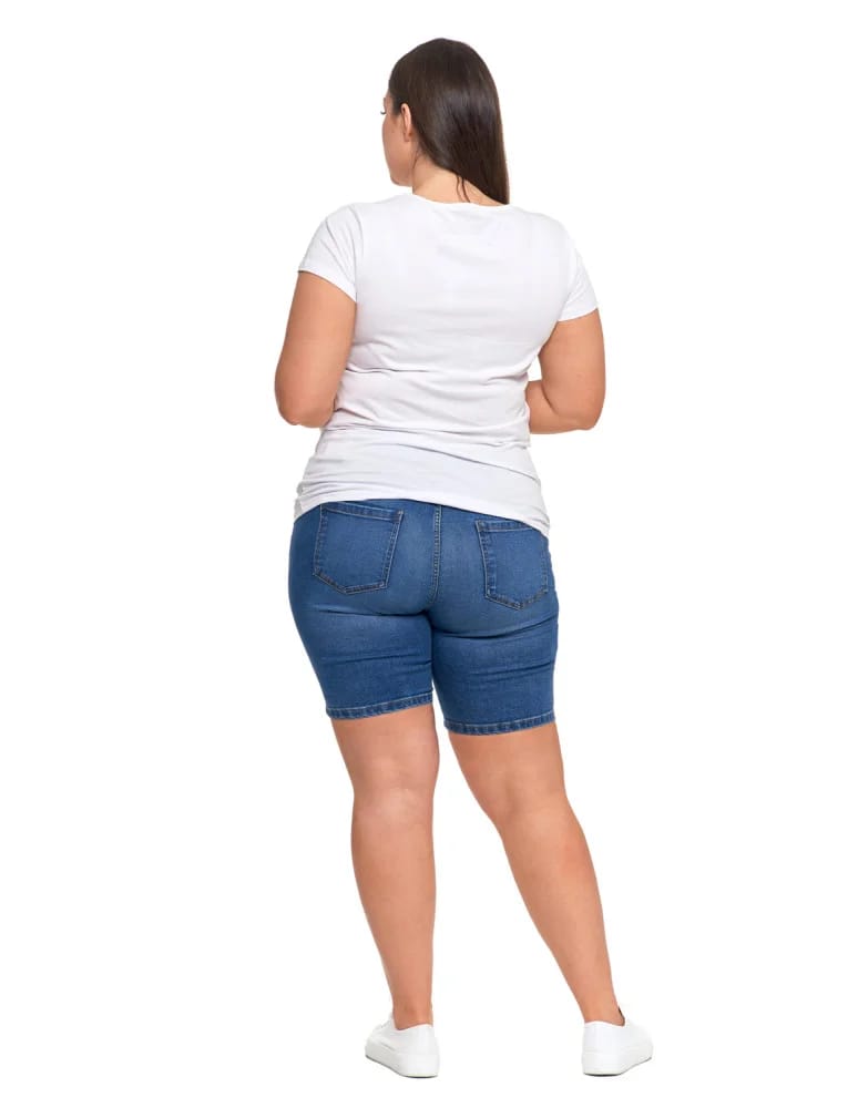 Koszulki i T-shirty - T-shirt damski bawełniany z dekoltem V Plus Size BIAŁY  - produkt moraj.pl 6