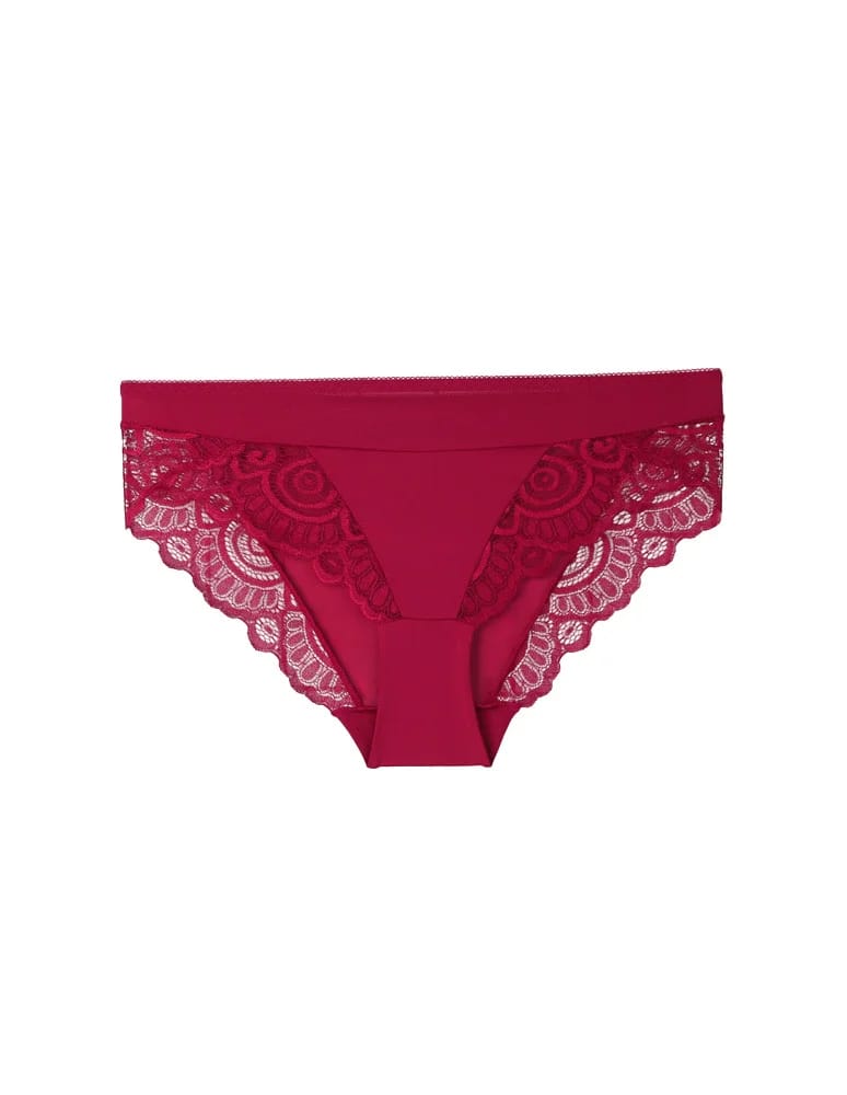 Majtki figi - Majtki damskie figi eleganckie wykończenie koronkowe 2-pak WIELOKOLOROWY  - produkt moraj.pl 8
