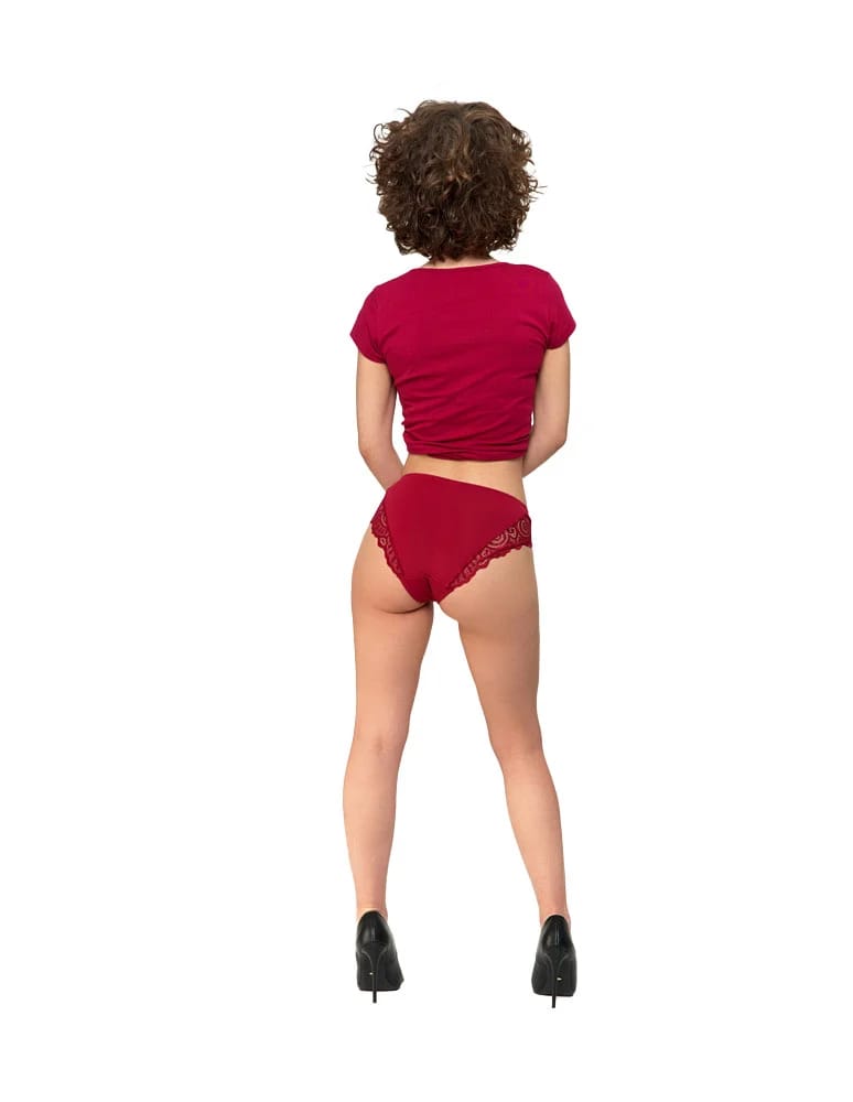 Majtki figi - Majtki damskie figi eleganckie wykończenie koronkowe 2-pak WIELOKOLOROWY  - produkt moraj.pl 12