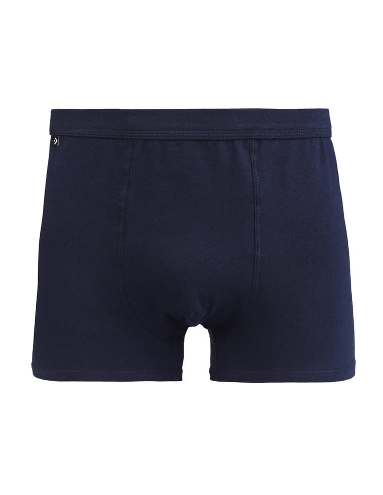 Bokserki dopasowane - Majtki bokserki męskie bawełniane gładkie Plus Size GRANATOWY - produkt moraj.pl 1