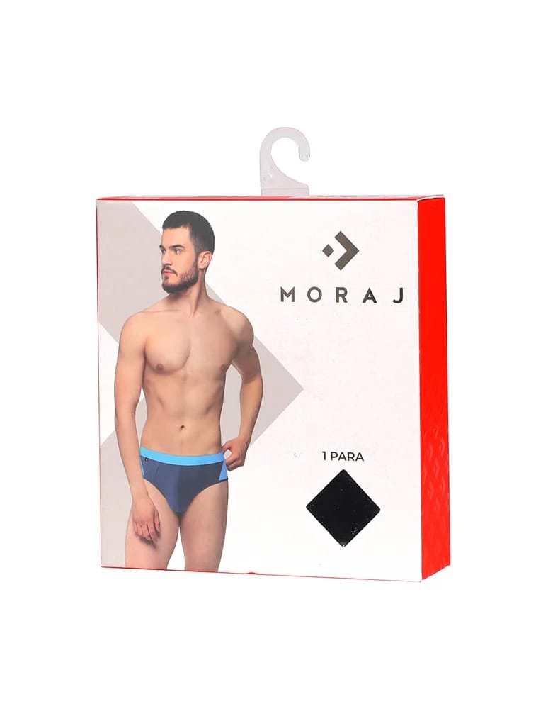 Slipy - Majtki slipy męskie klasyczne bawełniane 6-pak WIELOKOLOROWY  - produkt moraj.pl 4