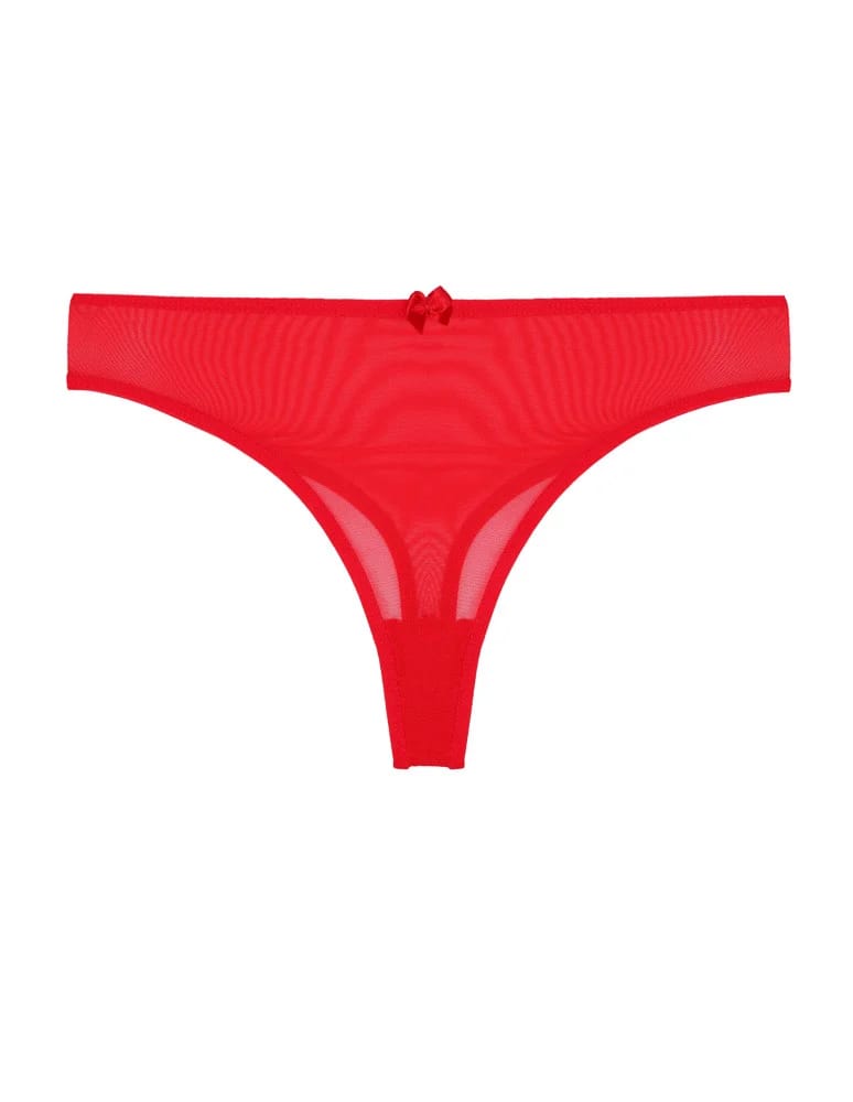 Majtki stringi - Majtki stringi damskie transparentne siateczkowe 6-pak WIELOKOLOROWY  - produkt moraj.pl 4