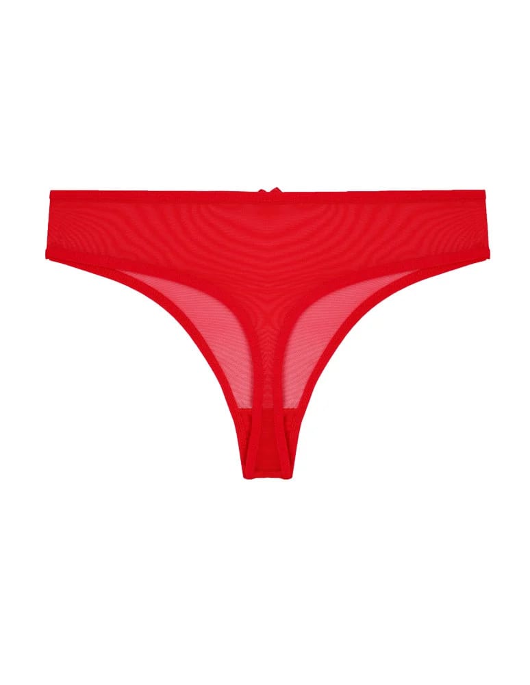 Majtki stringi - Majtki stringi damskie transparentne siateczkowe 6-pak WIELOKOLOROWY  - produkt moraj.pl 5