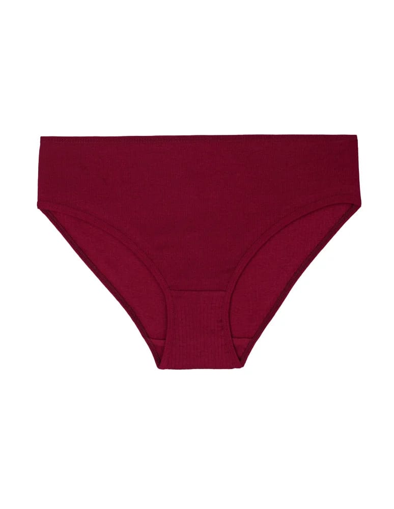 Majtki figi - Majtki damskie bawełniane figi bikini prążkowane 12-pak WIELOKOLOROWY  - produkt moraj.pl 4
