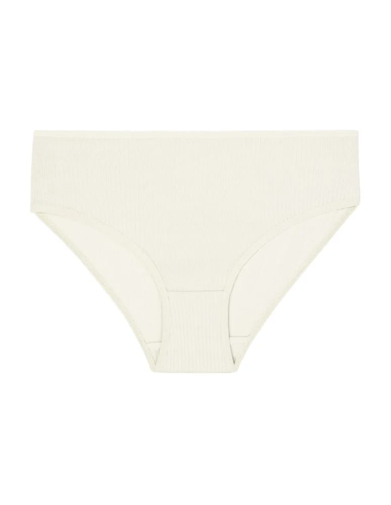 Majtki figi - Majtki damskie bawełniane figi bikini prążkowane 12-pak WIELOKOLOROWY  - produkt moraj.pl 6