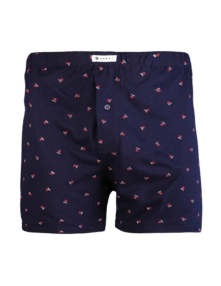Bokserki luźne - Bokserki męskie bawełniane guziki Plus Size 3-pak WIELOKOLOROWY  - produkt moraj.pl 2