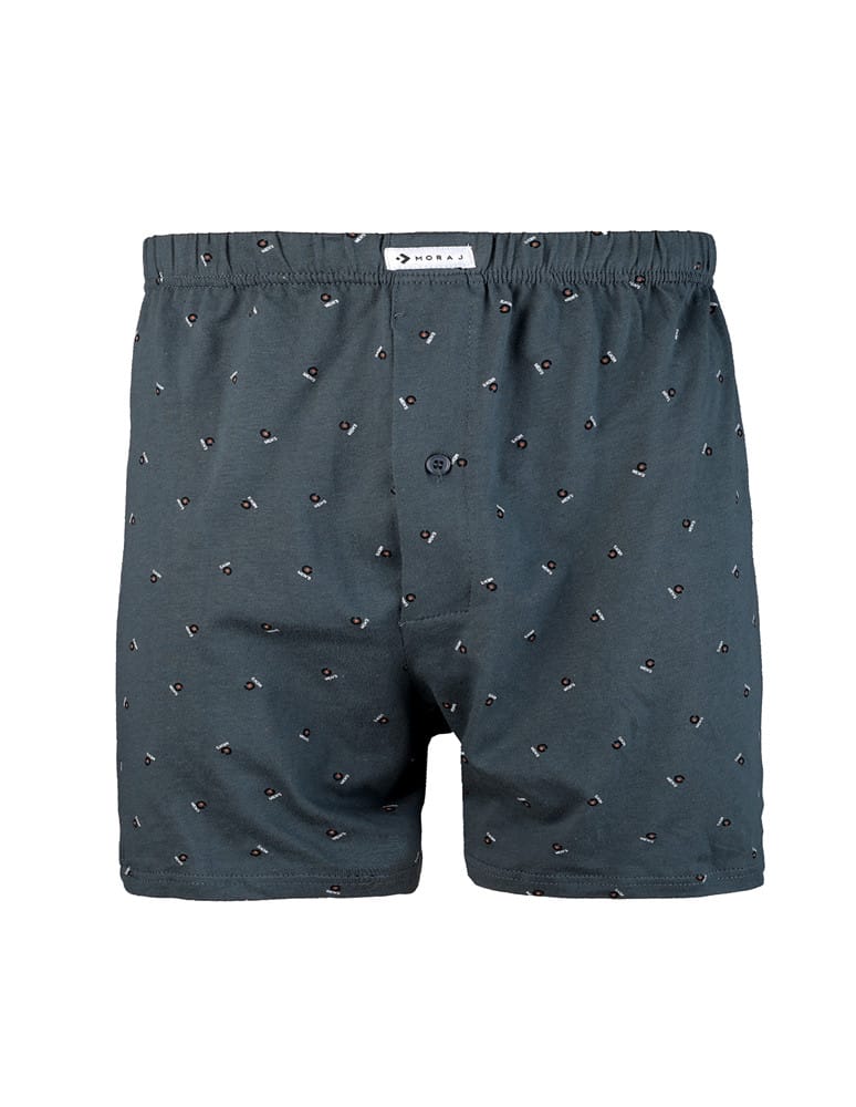 Bokserki luźne - Bokserki męskie bawełniane guziki Plus Size 3-pak WIELOKOLOROWY  - produkt moraj.pl 3