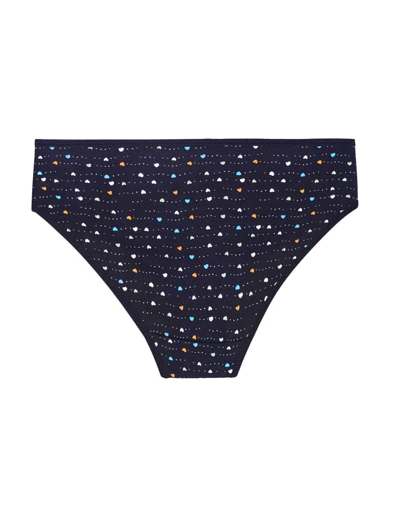 Majtki figi - Majtki damskie figi bikini bawełniane gładkie 6-pak WIELOKOLOROWY - produkt moraj.pl 4