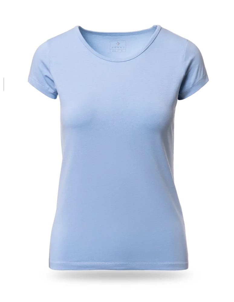 Koszulki i T-shirty - Koszulka damska T-shirt bawełniana z okrągłym dekoltem 3-pak WZÓR 1  - produkt moraj.pl 2