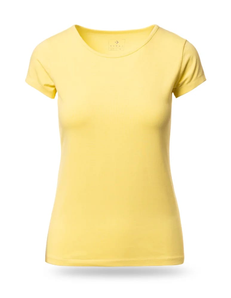 Koszulki i T-shirty - Koszulka damska T-shirt bawełniana z okrągłym dekoltem 3-pak WZÓR 1  - produkt moraj.pl 4