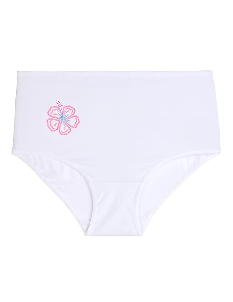 Majtki figi - Bawełniane figi z wysokim stanem plus size 6-pak BIAŁY - produkt moraj.pl 5