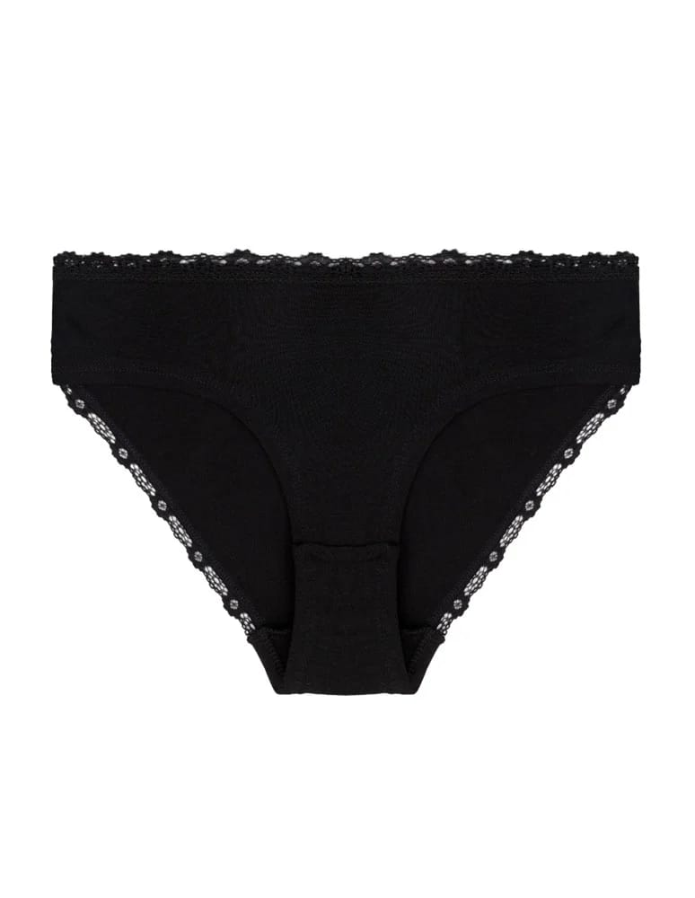 Majtki figi - Majtki damskie figi bikini w kropki wykończone koronką 4-pak WIELOKOLOROWY  - produkt moraj.pl 4