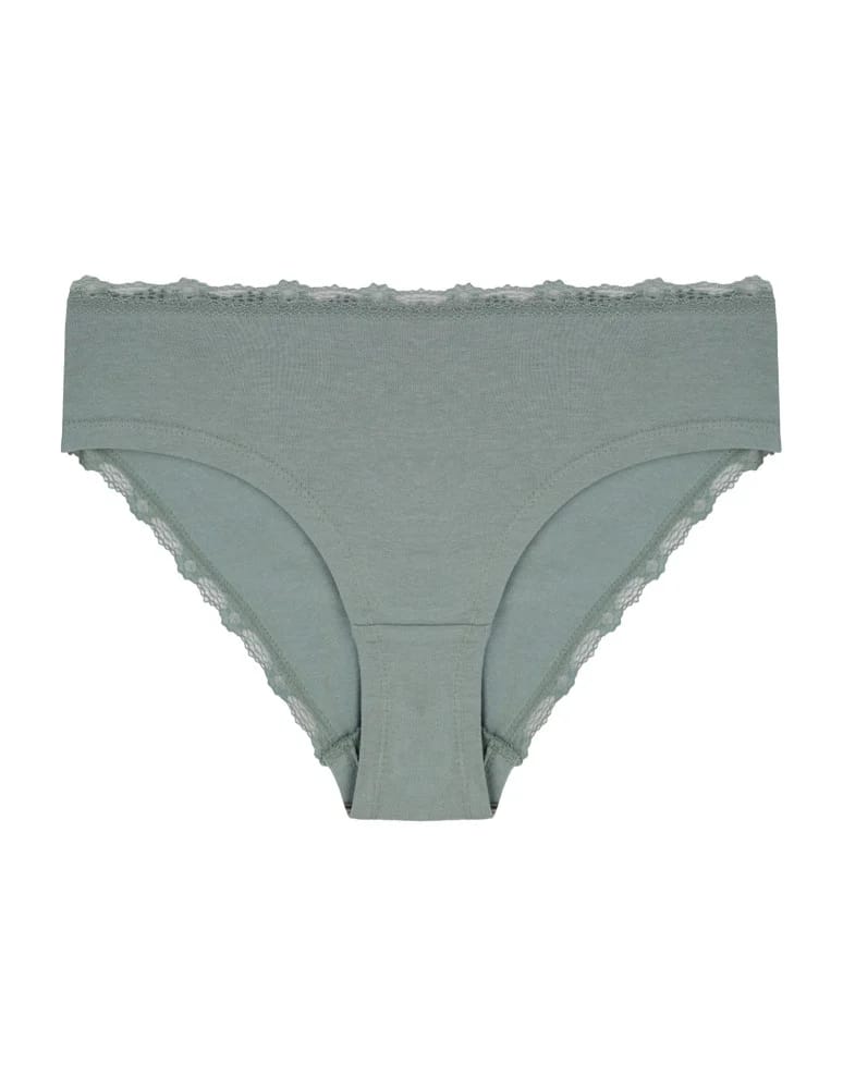 Majtki figi - Majtki damskie figi bikini w kropki wykończone koronką 4-pak WIELOKOLOROWY  - produkt moraj.pl 5