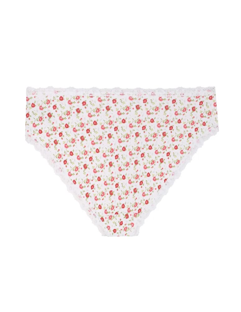 Majtki figi - Majtki damskie figi bikini bawełniane z koronką 6-pak WIELOKOLOROWY - produkt moraj.pl 2