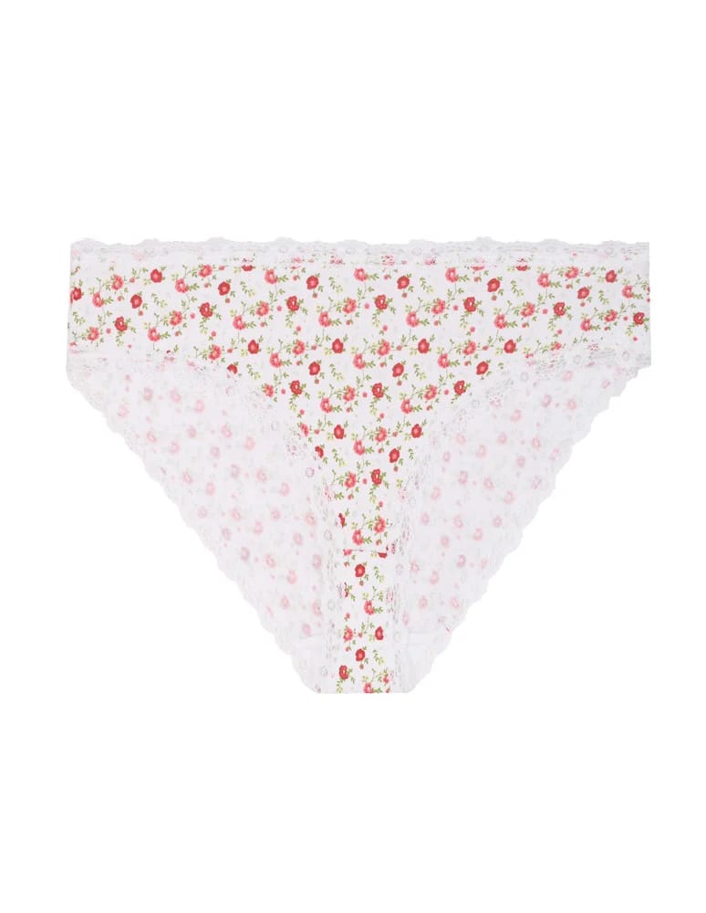 Majtki figi - Majtki damskie figi bikini bawełniane z koronką 6-pak WIELOKOLOROWY - produkt moraj.pl 3