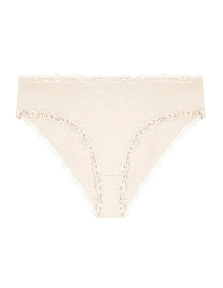 Majtki figi - Majtki damskie figi bikini bawełniane z koronką 6-pak WIELOKOLOROWY - produkt moraj.pl 6