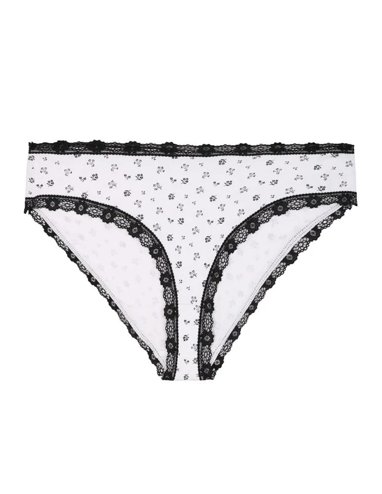 Majtki figi - Majtki damskie figi bikini z wzorem wykończone koronką 6-pak WIELOKOLOROWY  - produkt moraj.pl 3