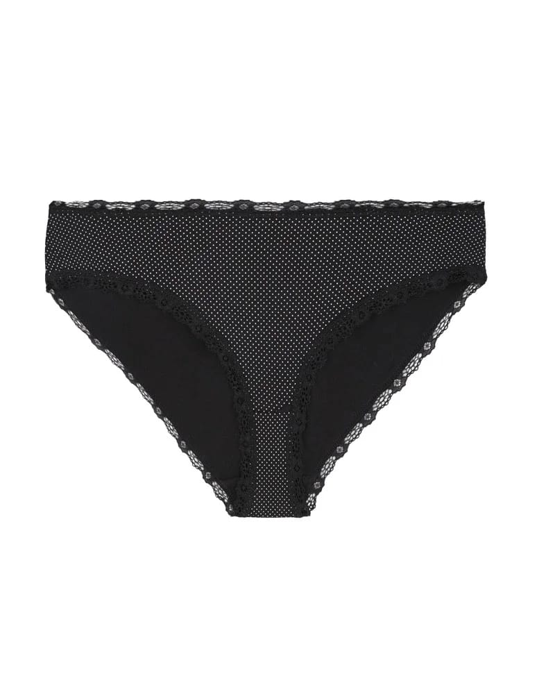Majtki figi - Majtki damskie figi bikini z wzorem wykończone koronką 6-pak WIELOKOLOROWY  - produkt moraj.pl 4