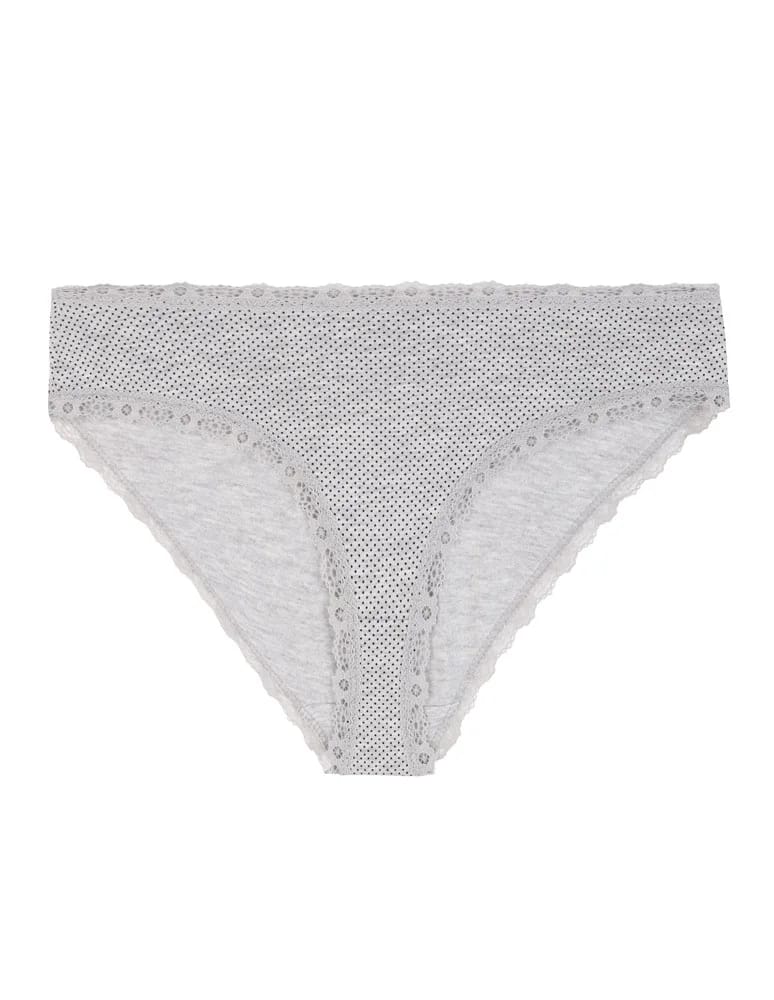 Majtki figi - Majtki damskie figi bikini z wzorem wykończone koronką 6-pak WIELOKOLOROWY  - produkt moraj.pl 5