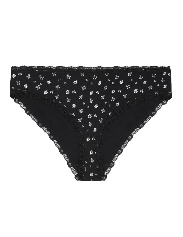 Majtki figi - Majtki damskie figi bikini z wzorem wykończone koronką 6-pak WIELOKOLOROWY  - produkt moraj.pl 8