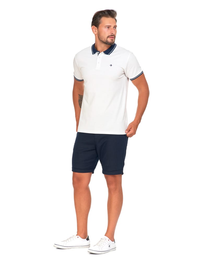 Polo - Koszulka polo męska bawełna czesana Premium BIAŁY  - produkt moraj.pl 3