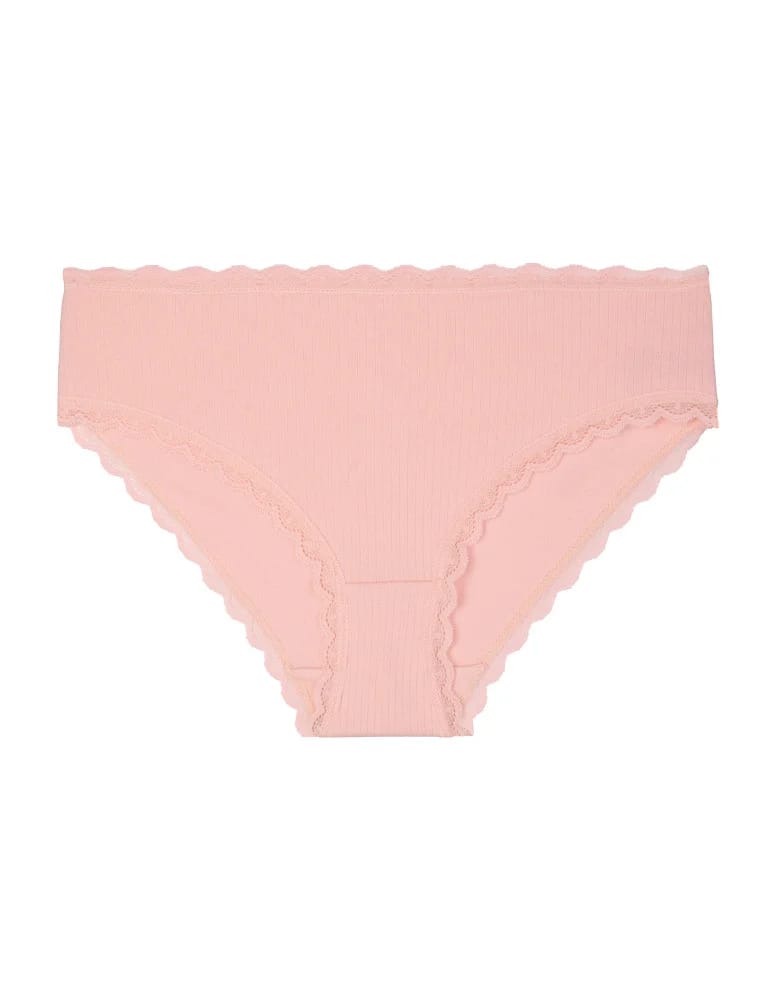 Majtki figi - Majtki damskie figi bikini prążkowane z koronką 6-pak WIELOKOLOROWY  - produkt moraj.pl 5