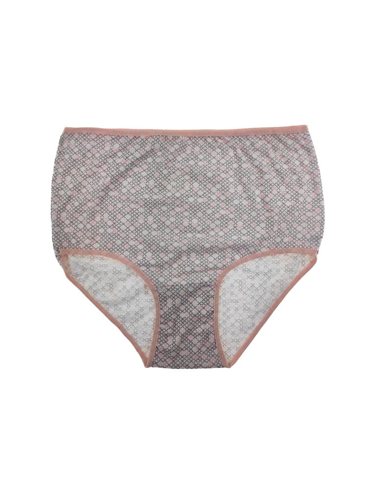 Majtki figi - Damskie figi z wysokim stanem bawełniane plus size 3-pak WIELOKOLOROWY - produkt moraj.pl 4