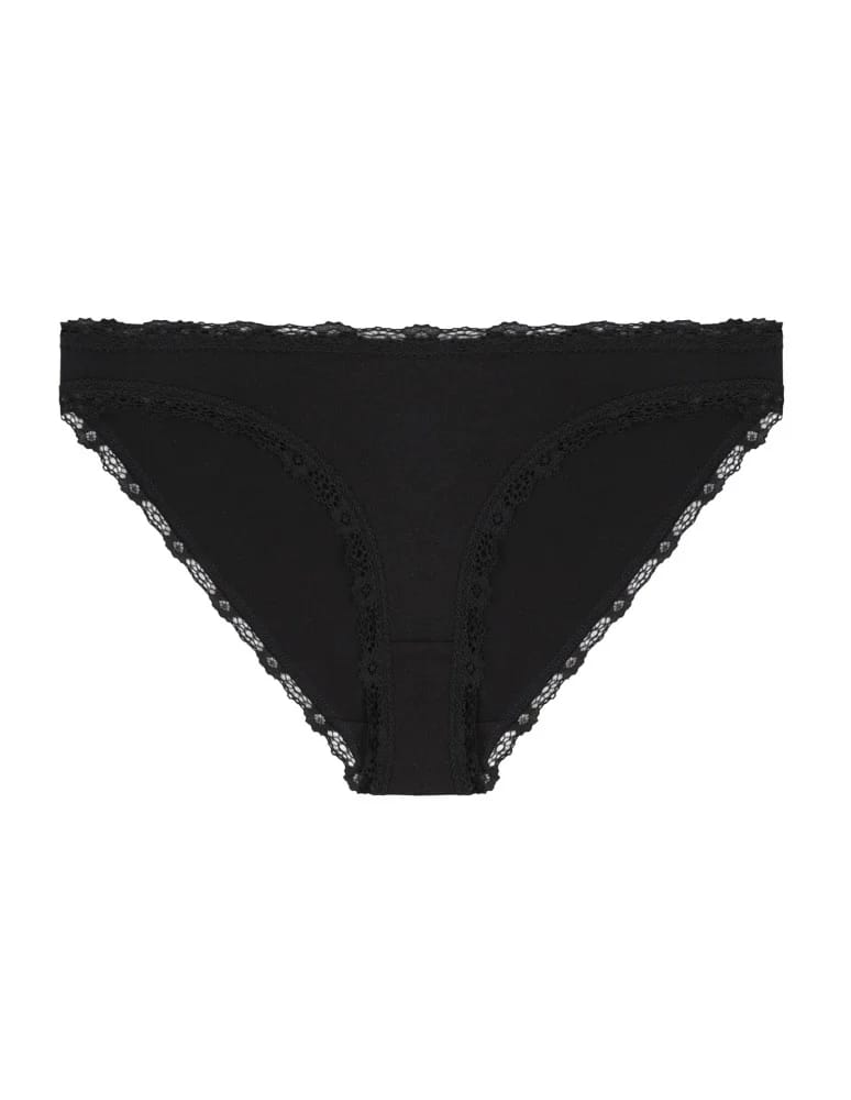 Majtki figi - Majtki damskie figi mini bikini w serduszka z koronką 3-pak WIELOKOLOROWY - produkt moraj.pl 5