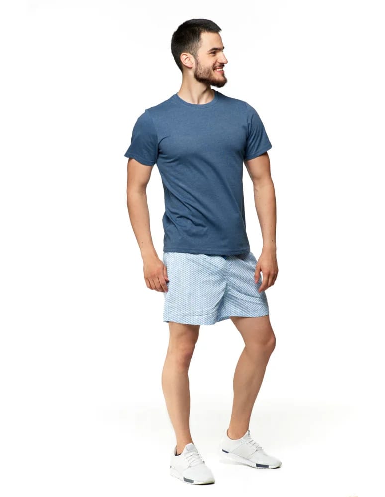 Koszulki i Tank Topy - Koszulka męska bawełniana T-shirt CIEMNY NIEBIESKI - produkt moraj.pl 3