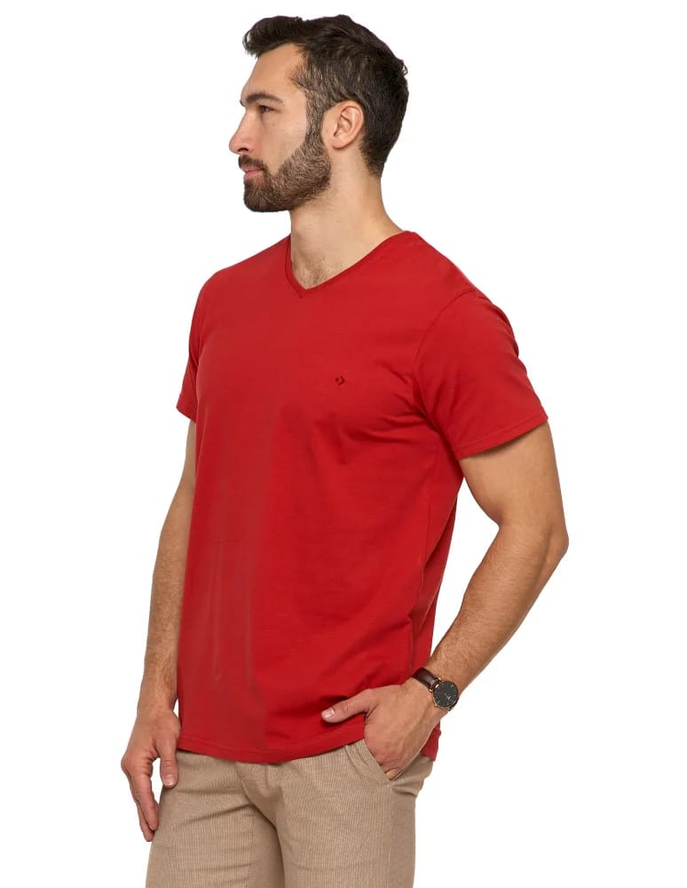 Koszulki i Tank Topy - Koszulka męska T-shirt z bawełny Premium 3-pak WIELOKOLOROWY  - produkt moraj.pl 8