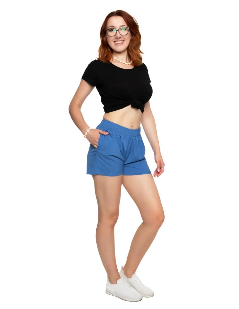 Szorty damskie letnie - Szorty damskie sportowe krótkie spodenki JEANS  - produkt moraj.pl 5