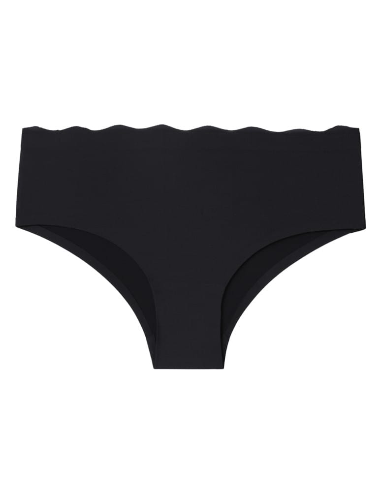 Majtki damskie bezszwowe figi bikini CZARNY
