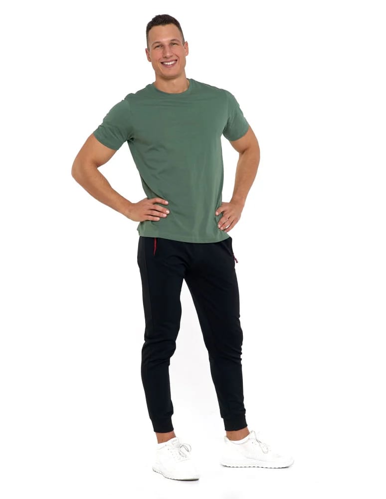 Koszulki i Tank Topy - Koszulka męska bawełniana T-shirt KHAKI  - produkt moraj.pl 2