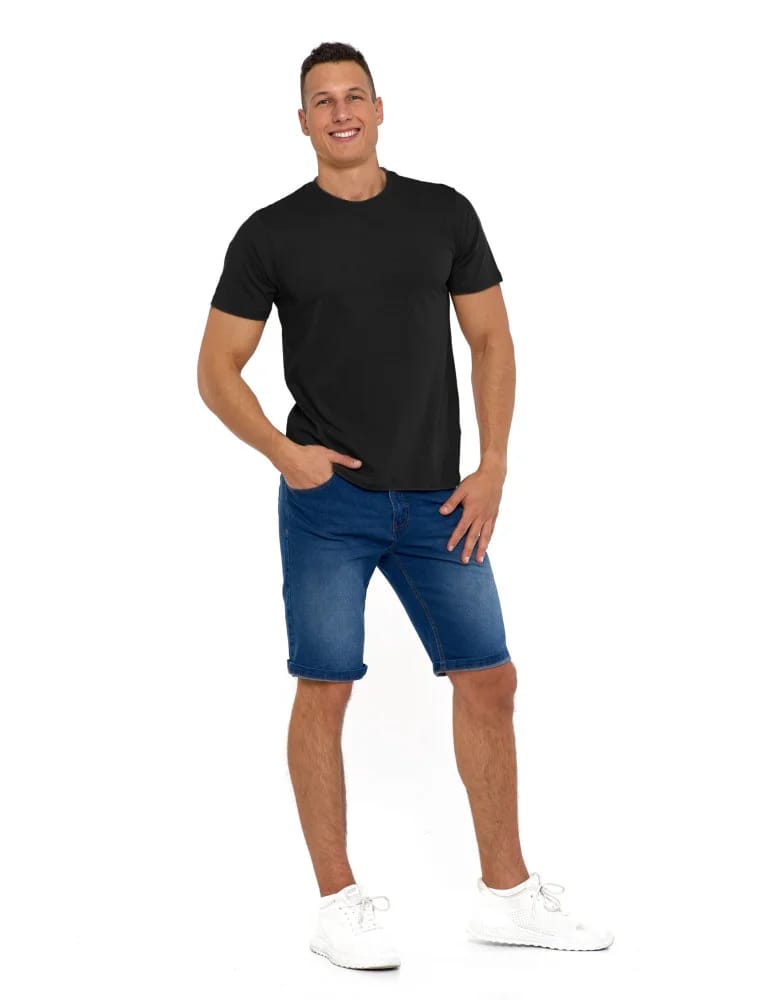 Koszulki i Tank Topy - Koszulka męska bawełniana T-shirt CZARNY  - produkt moraj.pl 2