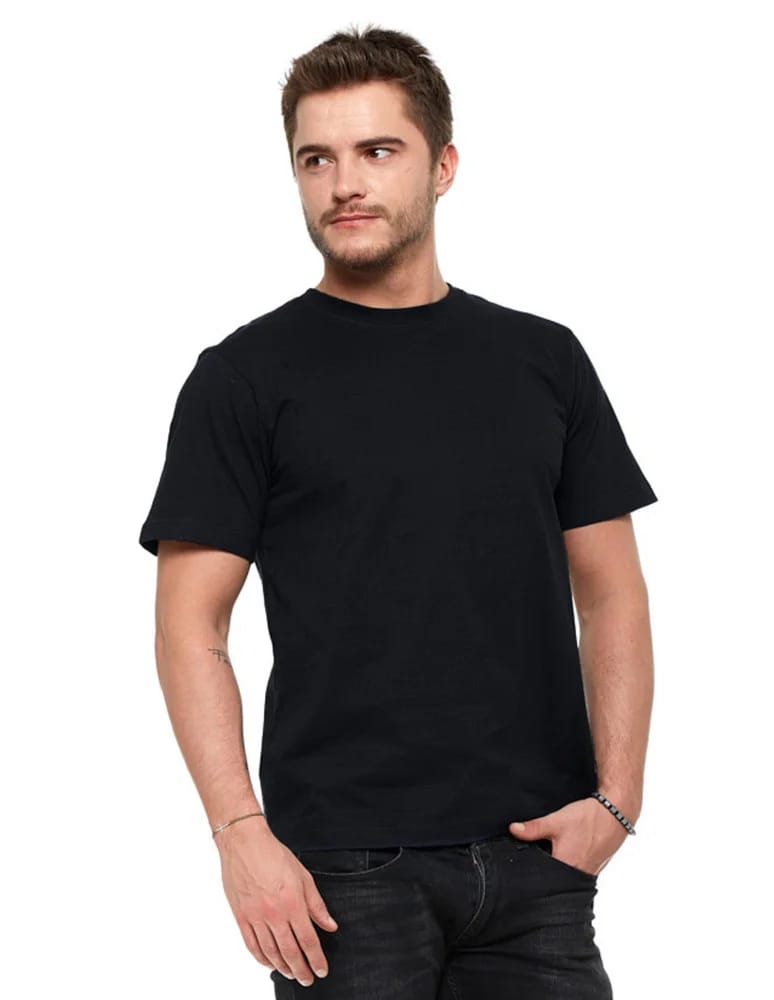 Koszulki i Tank Topy - Koszulka męska bawełniana T-shirt CZARNY  - produkt moraj.pl 3