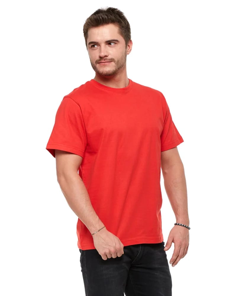 Koszulki i Tank Topy - Koszulka męska bawełniana T-shirt CZERWONY - produkt moraj.pl 3