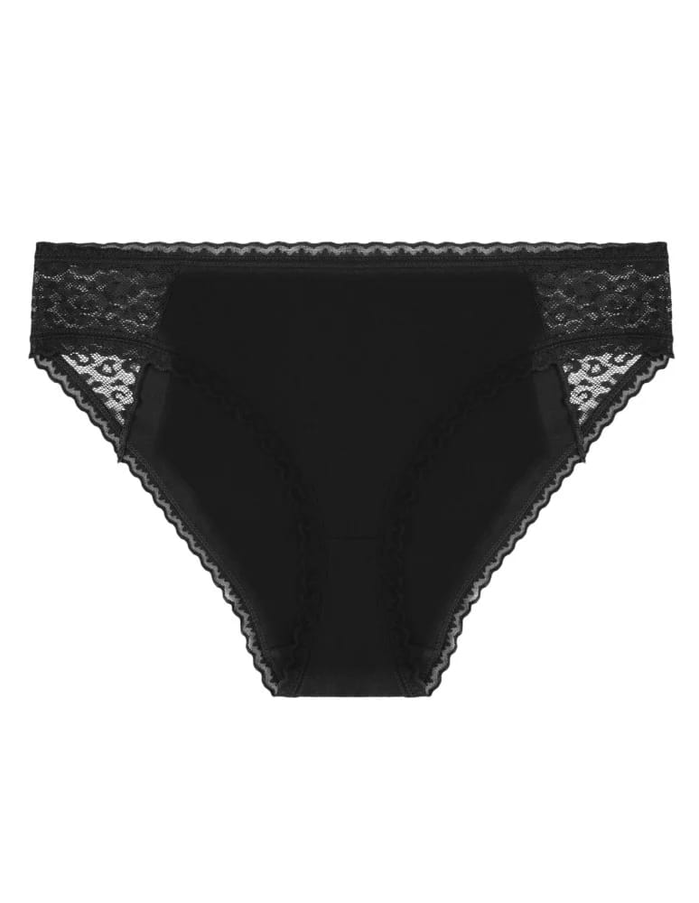 Majtki figi - Damskie majtki figi bikini bawełniane z koronką 3-pak WIELOKOLOROWY - produkt moraj.pl 4