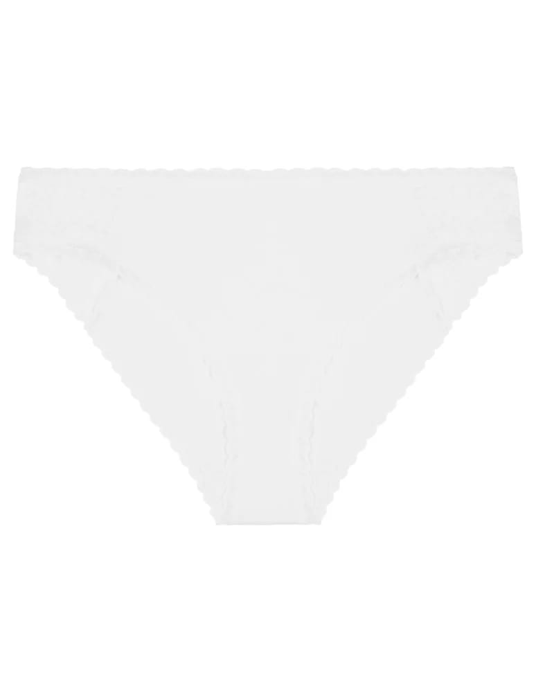 Majtki figi - Damskie majtki figi bikini bawełniane z koronką 3-pak WIELOKOLOROWY - produkt moraj.pl 5