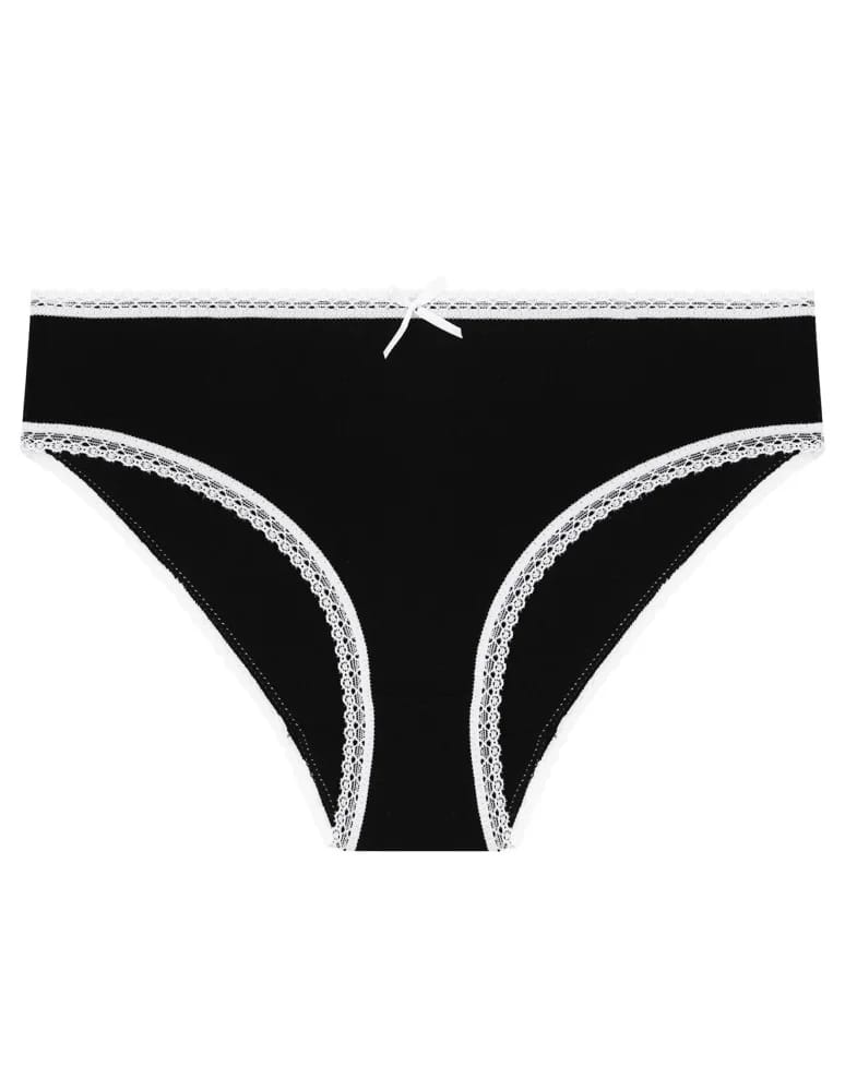 Majtki figi - Damskie majtki mini bikini z koronkowym wykończeniem 4-pak WIELOKOLOROWY - produkt moraj.pl 2
