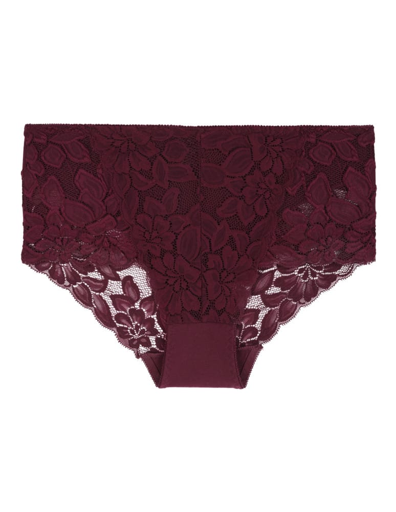 Majtki figi - Damskie majtki figi z wysokim stanem i koronką bawełna 4-pak WIELOKOLOROWY  - produkt moraj.pl 3